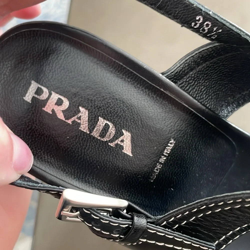 Prada preowned heels 38.5 - Picture 9 of 9